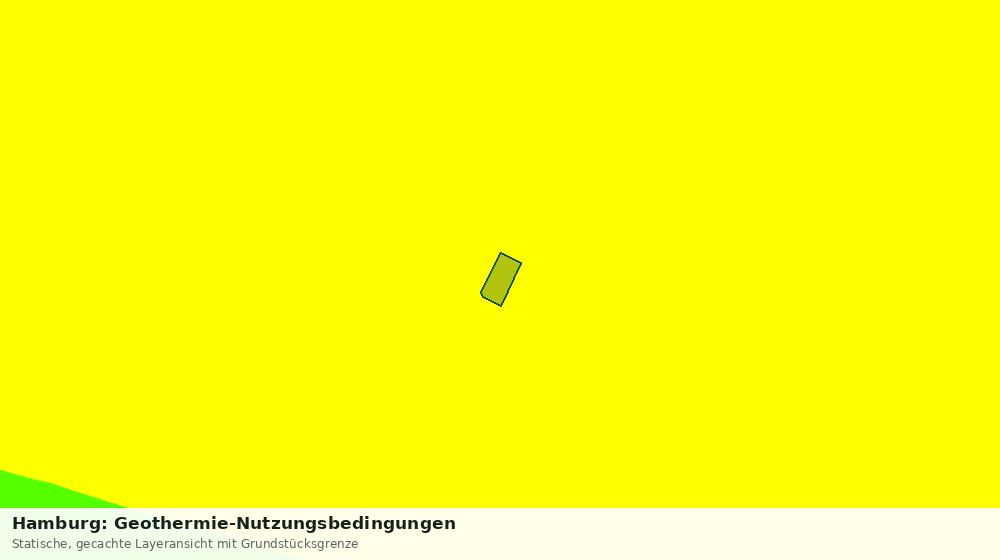 Statische Kartenansicht: Hamburg: Geothermie-Nutzungsbedingungen
