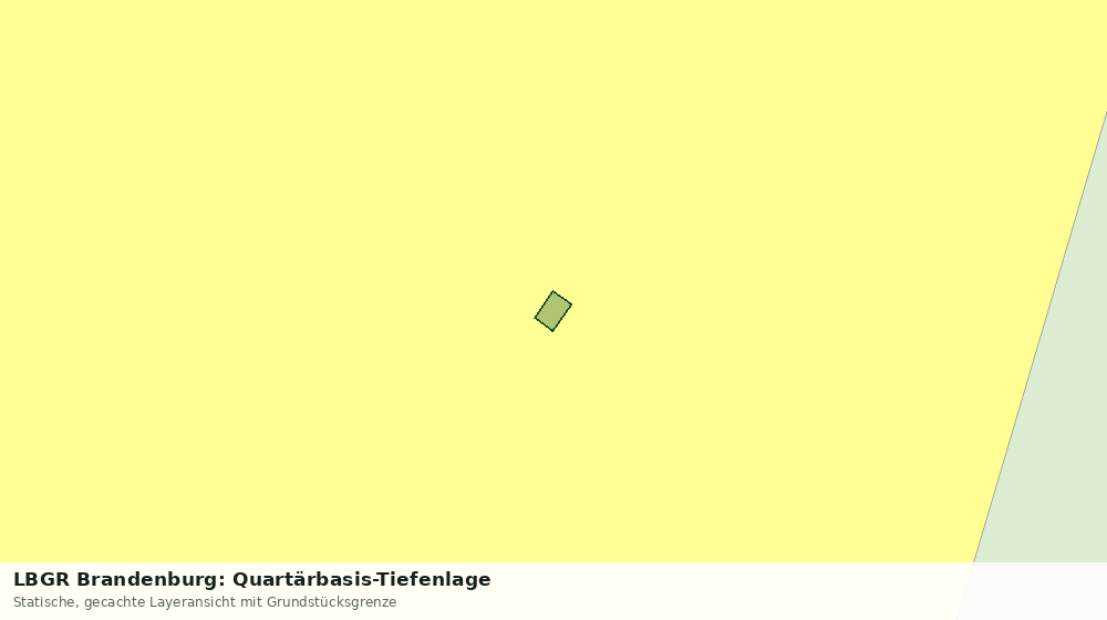 Statische Kartenansicht: LBGR Brandenburg: Quartärbasis-Tiefenlage