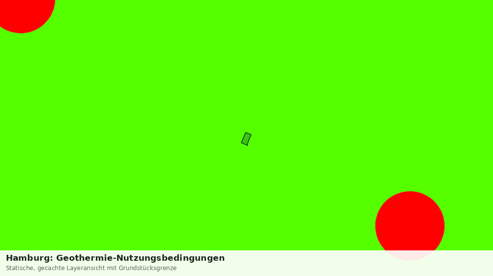 Statische Kartenansicht: Hamburg: Geothermie-Nutzungsbedingungen