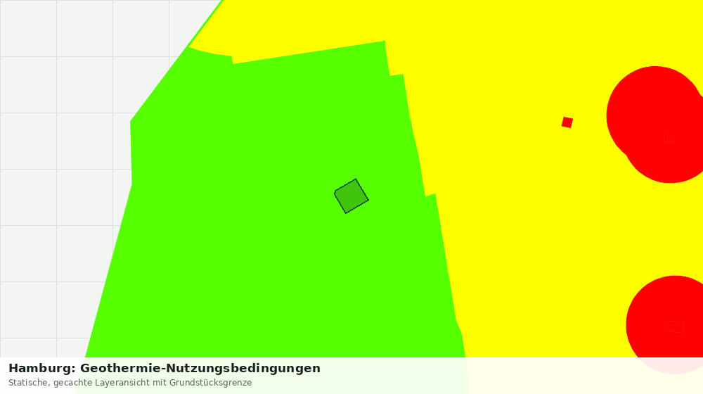 Statische Kartenansicht: Hamburg: Geothermie-Nutzungsbedingungen