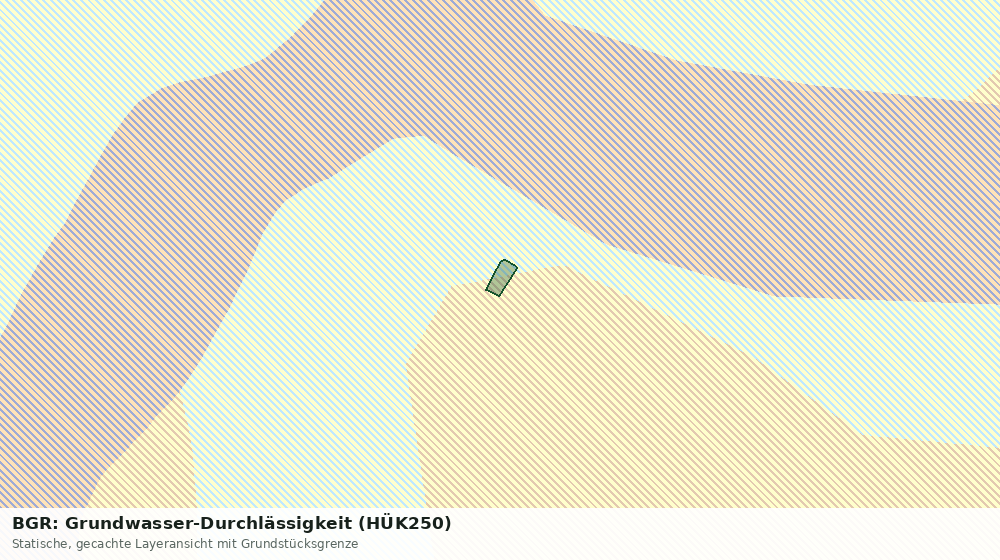 Statische Kartenansicht: BGR: Grundwasser-Durchlässigkeit (HÜK250)
