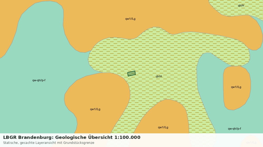 Statische Kartenansicht: LBGR Brandenburg: Geologische Übersicht 1:100.000