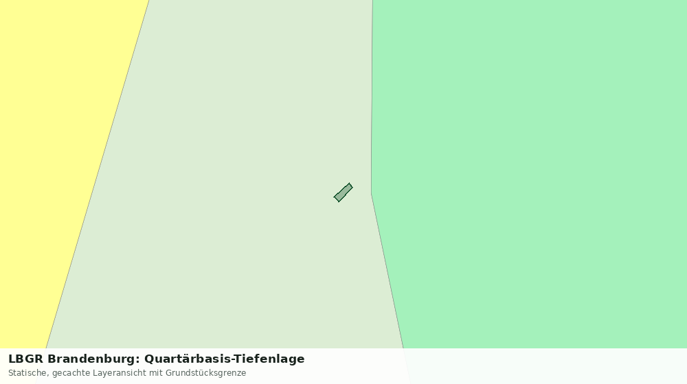 Statische Kartenansicht: LBGR Brandenburg: Quartärbasis-Tiefenlage