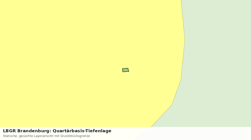Statische Kartenansicht: LBGR Brandenburg: Quartärbasis-Tiefenlage