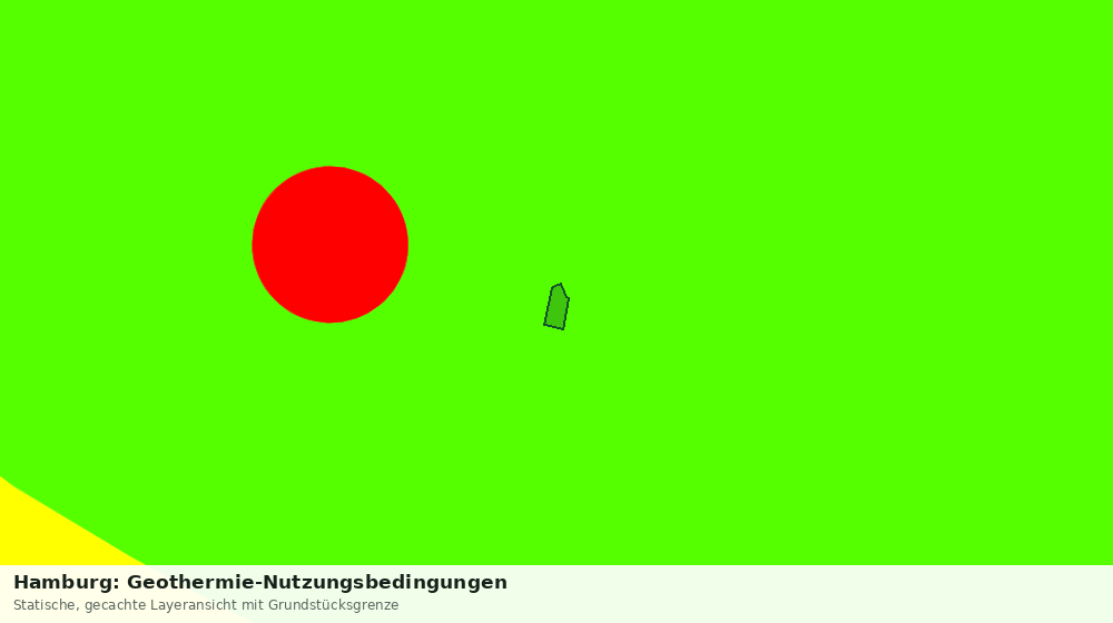 Statische Kartenansicht: Hamburg: Geothermie-Nutzungsbedingungen