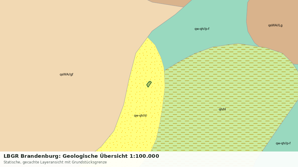 Statische Kartenansicht: LBGR Brandenburg: Geologische Übersicht 1:100.000