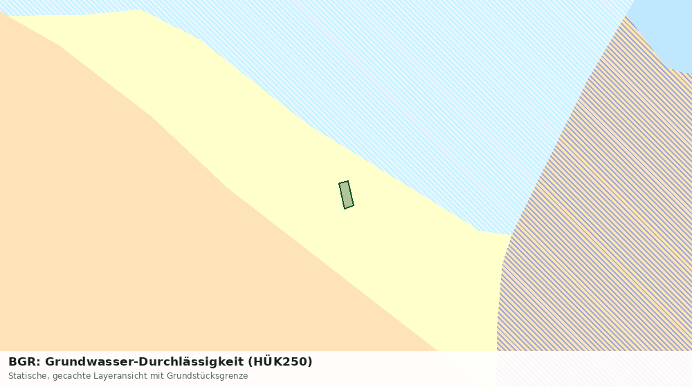 Statische Kartenansicht: BGR: Grundwasser-Durchlässigkeit (HÜK250)