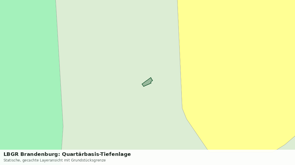 Statische Kartenansicht: LBGR Brandenburg: Quartärbasis-Tiefenlage