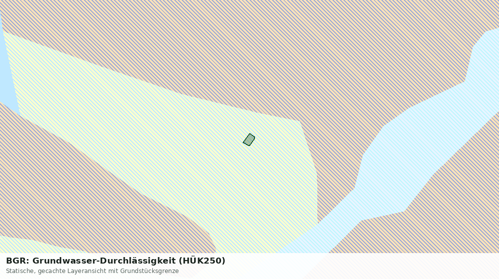 Statische Kartenansicht: BGR: Grundwasser-Durchlässigkeit (HÜK250)