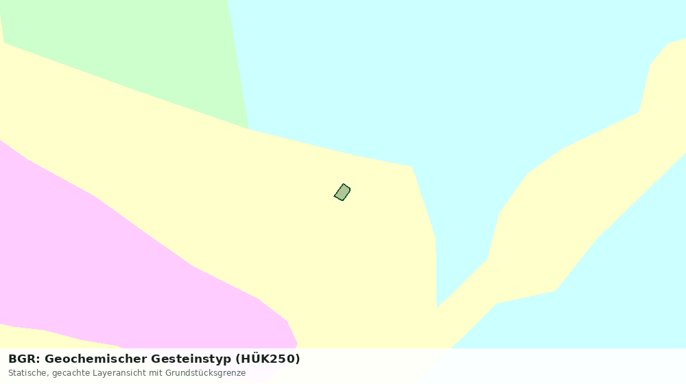 Statische Kartenansicht: BGR: Geochemischer Gesteinstyp (HÜK250)