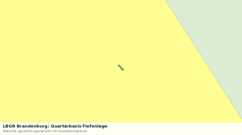 Statische Kartenansicht: LBGR Brandenburg: Quartärbasis-Tiefenlage