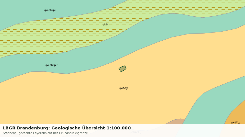 Statische Kartenansicht: LBGR Brandenburg: Geologische Übersicht 1:100.000