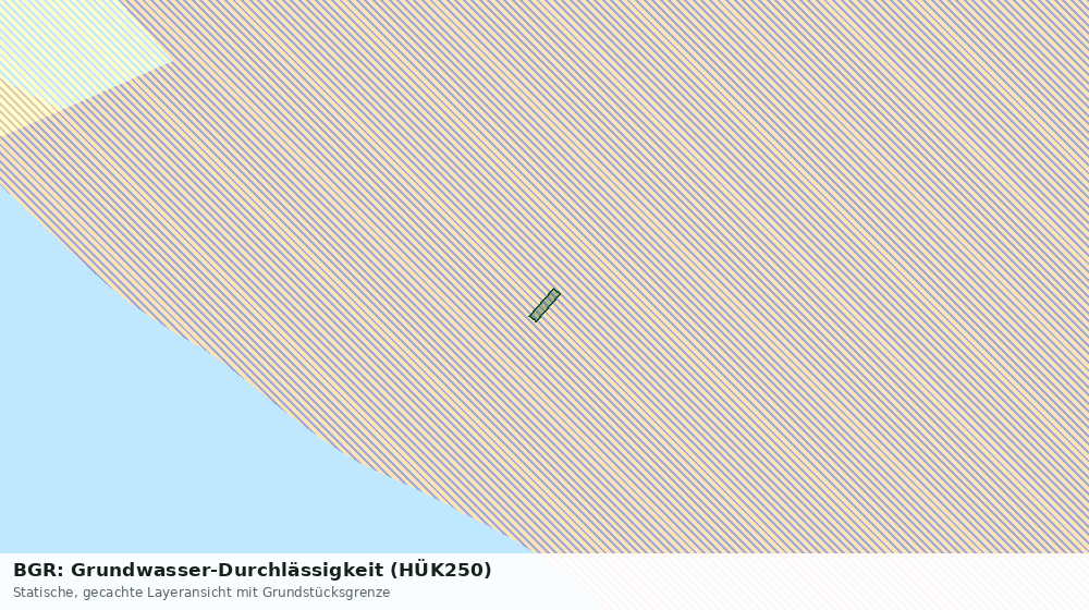 Statische Kartenansicht: BGR: Grundwasser-Durchlässigkeit (HÜK250)
