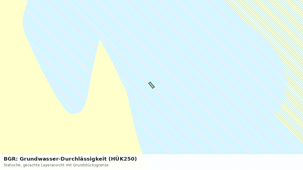 Statische Kartenansicht: BGR: Grundwasser-Durchlässigkeit (HÜK250)