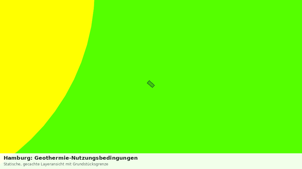Statische Kartenansicht: Hamburg: Geothermie-Nutzungsbedingungen