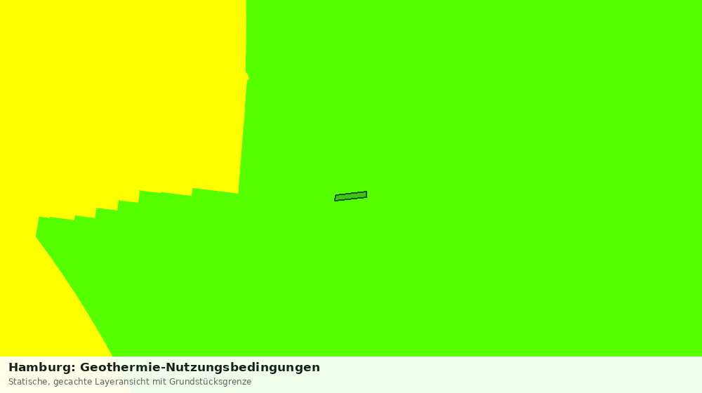 Statische Kartenansicht: Hamburg: Geothermie-Nutzungsbedingungen