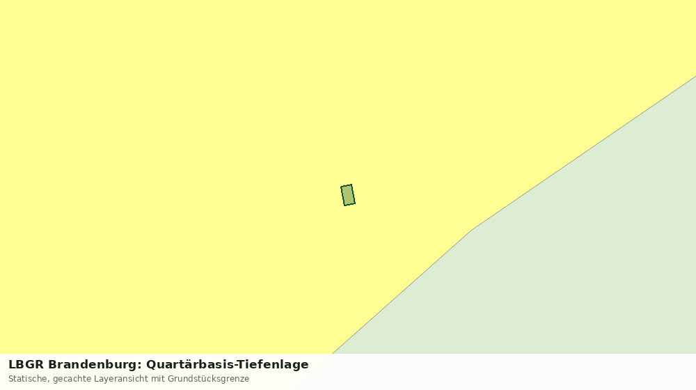 Statische Kartenansicht: LBGR Brandenburg: Quartärbasis-Tiefenlage