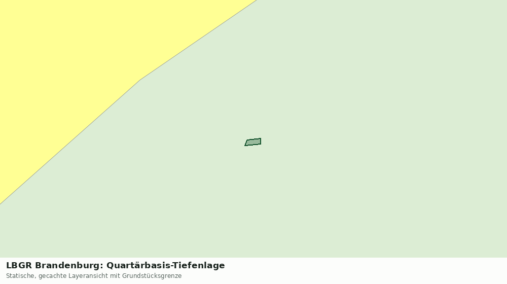Statische Kartenansicht: LBGR Brandenburg: Quartärbasis-Tiefenlage