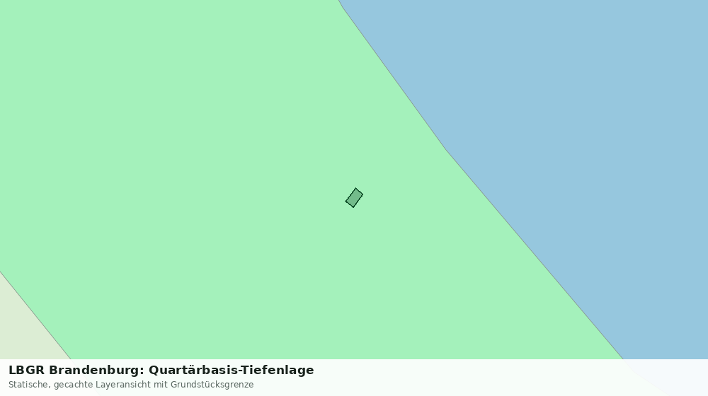 Statische Kartenansicht: LBGR Brandenburg: Quartärbasis-Tiefenlage