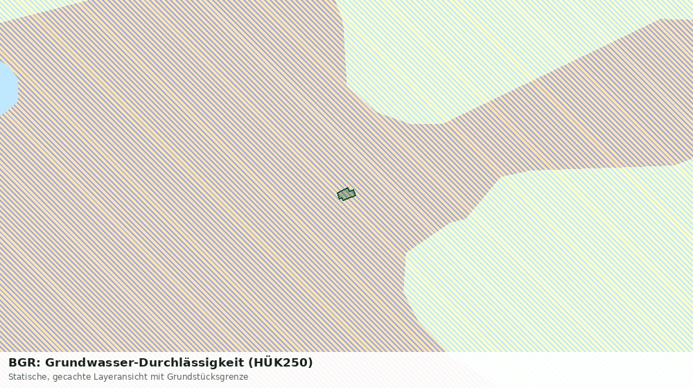 Statische Kartenansicht: BGR: Grundwasser-Durchlässigkeit (HÜK250)