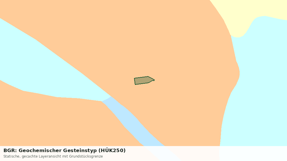 Statische Kartenansicht: BGR: Geochemischer Gesteinstyp (HÜK250)