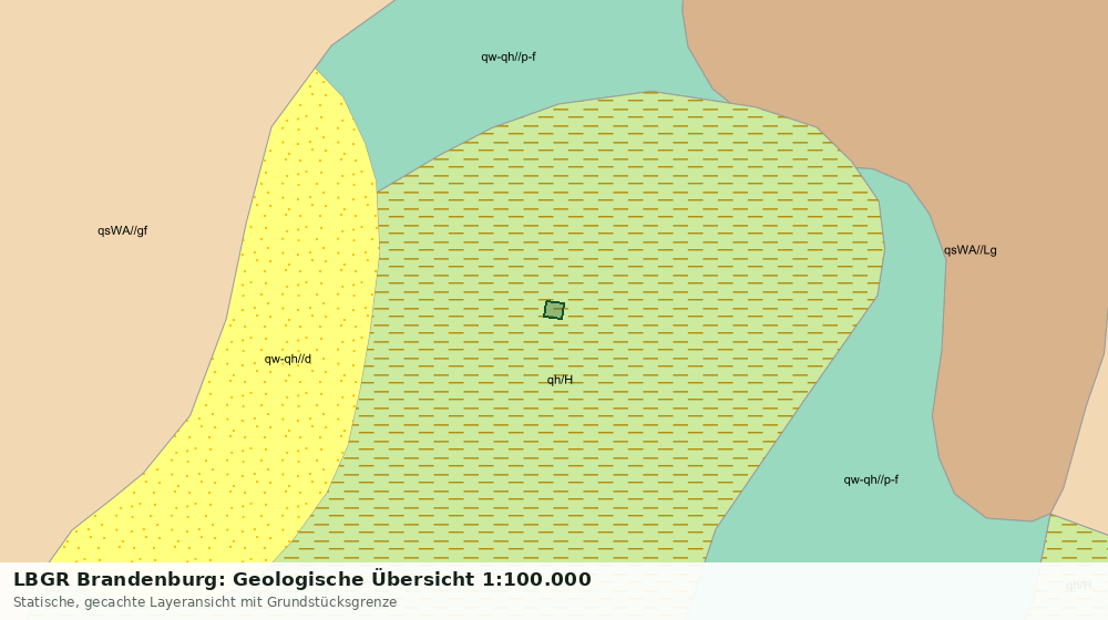 Statische Kartenansicht: LBGR Brandenburg: Geologische Übersicht 1:100.000