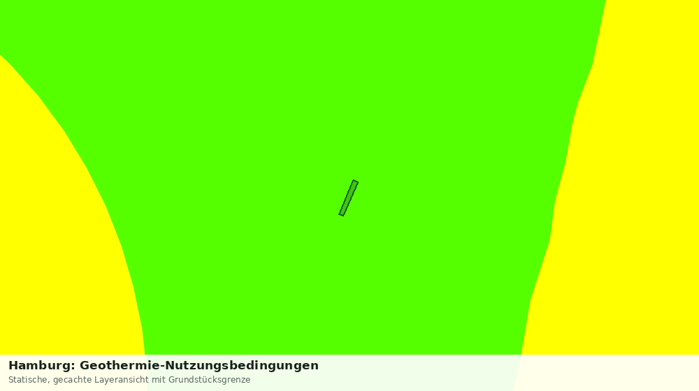 Statische Kartenansicht: Hamburg: Geothermie-Nutzungsbedingungen