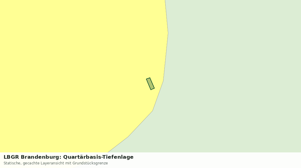 Statische Kartenansicht: LBGR Brandenburg: Quartärbasis-Tiefenlage