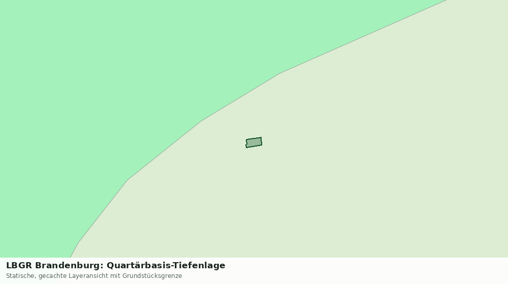 Statische Kartenansicht: LBGR Brandenburg: Quartärbasis-Tiefenlage