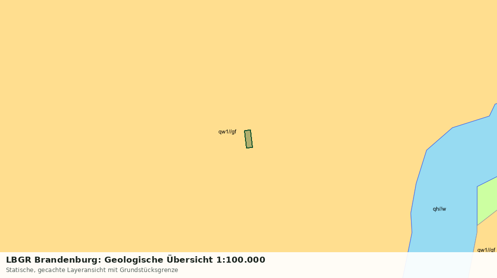 Statische Kartenansicht: LBGR Brandenburg: Geologische Übersicht 1:100.000