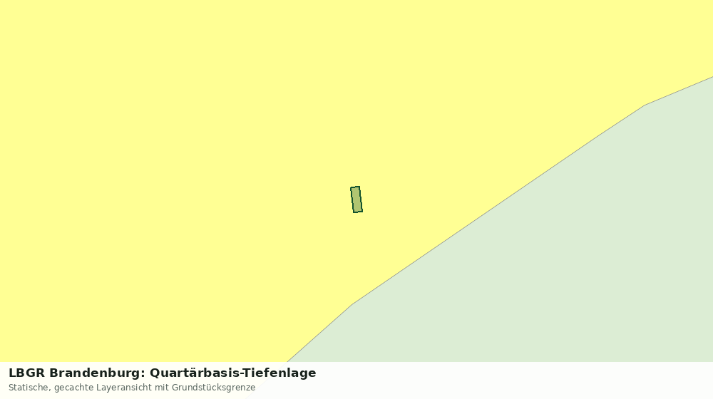 Statische Kartenansicht: LBGR Brandenburg: Quartärbasis-Tiefenlage