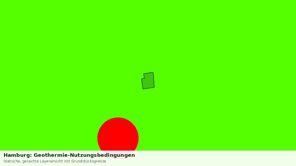 Statische Kartenansicht: Hamburg: Geothermie-Nutzungsbedingungen