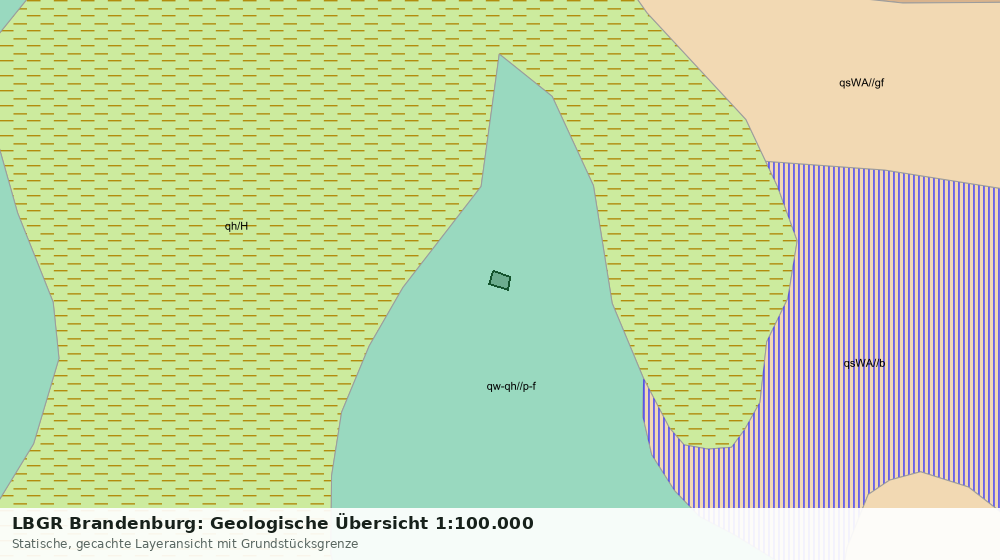 Statische Kartenansicht: LBGR Brandenburg: Geologische Übersicht 1:100.000