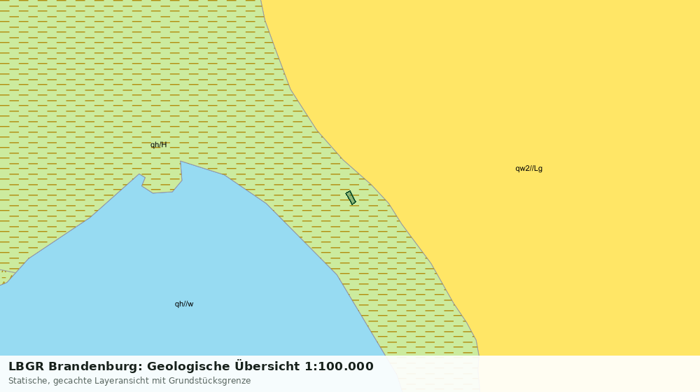 Statische Kartenansicht: LBGR Brandenburg: Geologische Übersicht 1:100.000