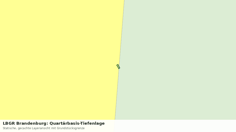 Statische Kartenansicht: LBGR Brandenburg: Quartärbasis-Tiefenlage