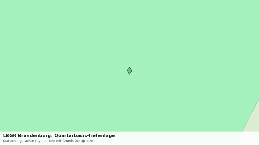 Statische Kartenansicht: LBGR Brandenburg: Quartärbasis-Tiefenlage