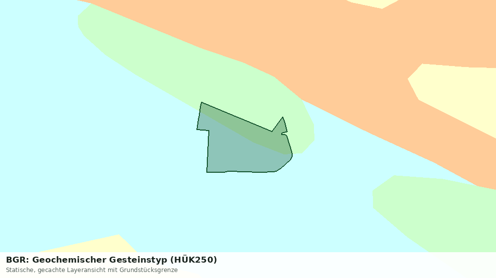 Statische Kartenansicht: BGR: Geochemischer Gesteinstyp (HÜK250)