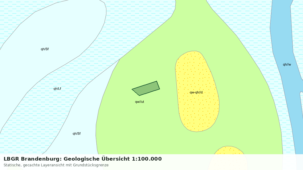 Statische Kartenansicht: LBGR Brandenburg: Geologische Übersicht 1:100.000