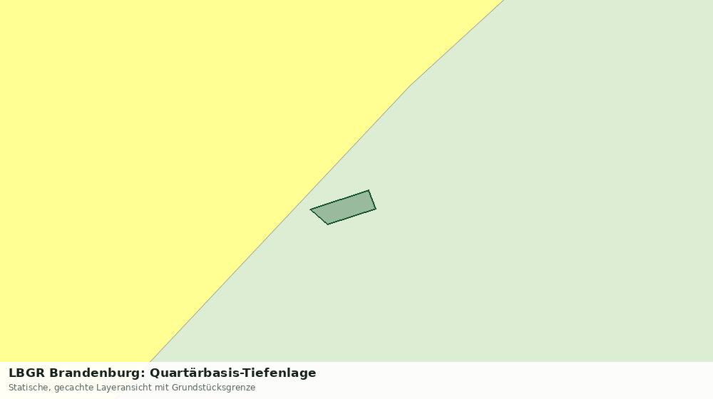 Statische Kartenansicht: LBGR Brandenburg: Quartärbasis-Tiefenlage