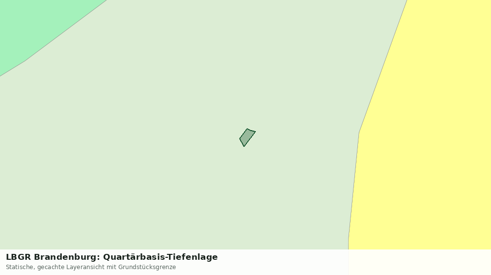 Statische Kartenansicht: LBGR Brandenburg: Quartärbasis-Tiefenlage