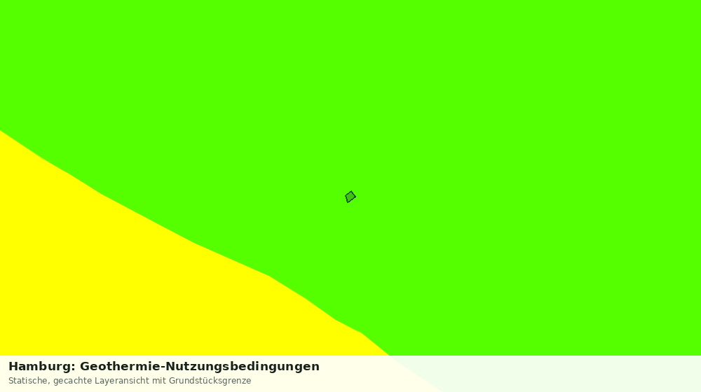 Statische Kartenansicht: Hamburg: Geothermie-Nutzungsbedingungen