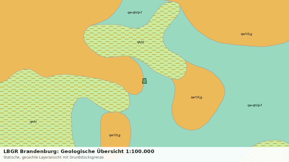 Statische Kartenansicht: LBGR Brandenburg: Geologische Übersicht 1:100.000