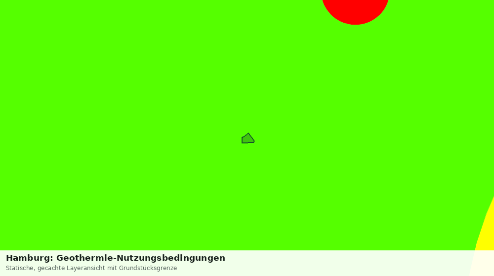 Statische Kartenansicht: Hamburg: Geothermie-Nutzungsbedingungen