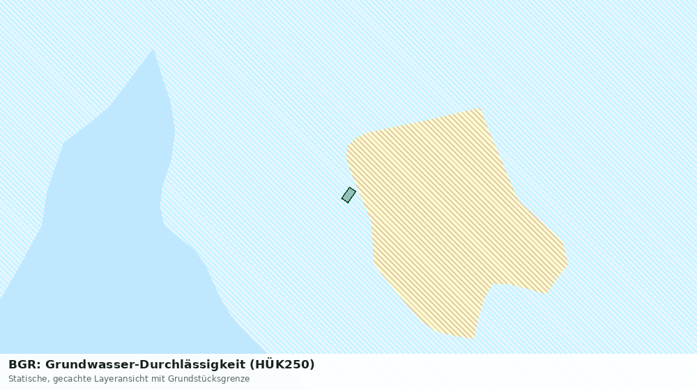 Statische Kartenansicht: BGR: Grundwasser-Durchlässigkeit (HÜK250)