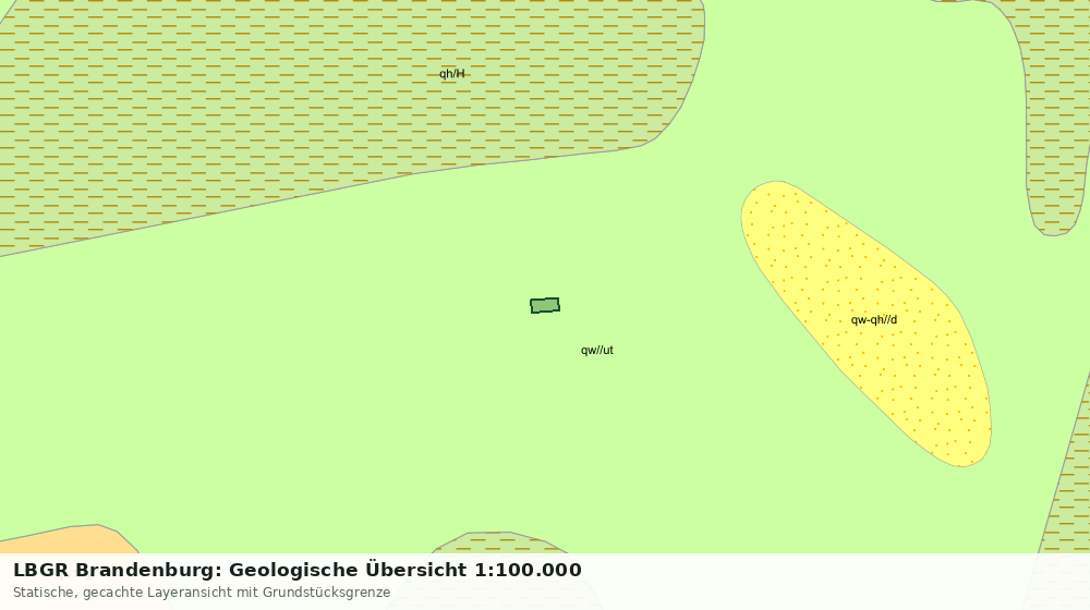 Statische Kartenansicht: LBGR Brandenburg: Geologische Übersicht 1:100.000