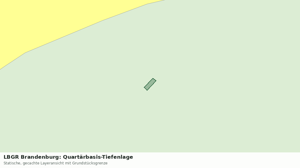 Statische Kartenansicht: LBGR Brandenburg: Quartärbasis-Tiefenlage