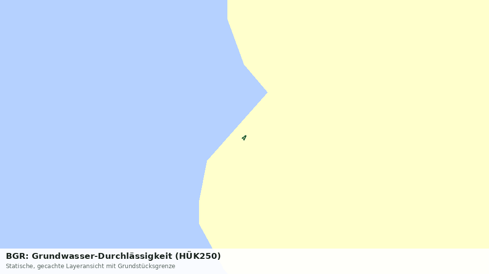 Statische Kartenansicht: BGR: Grundwasser-Durchlässigkeit (HÜK250)