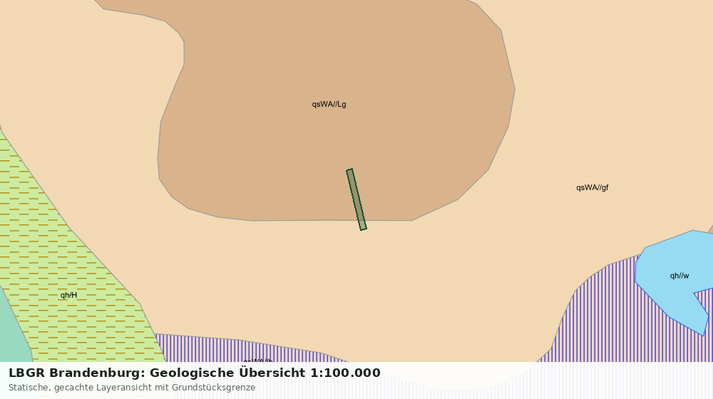 Statische Kartenansicht: LBGR Brandenburg: Geologische Übersicht 1:100.000