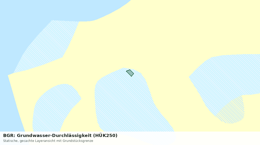 Statische Kartenansicht: BGR: Grundwasser-Durchlässigkeit (HÜK250)