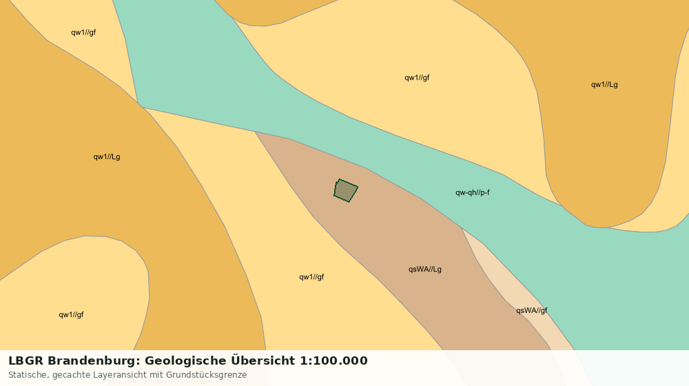 Statische Kartenansicht: LBGR Brandenburg: Geologische Übersicht 1:100.000